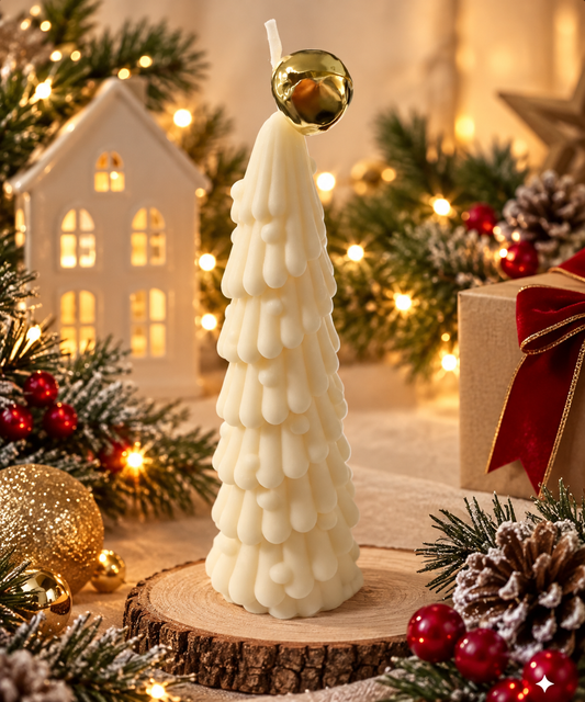 Tall Christmas Tree Candle